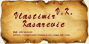 Vlastimir Kašarević vizit kartica